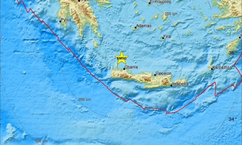 Σεισμός Τώρα στην Κρήτη