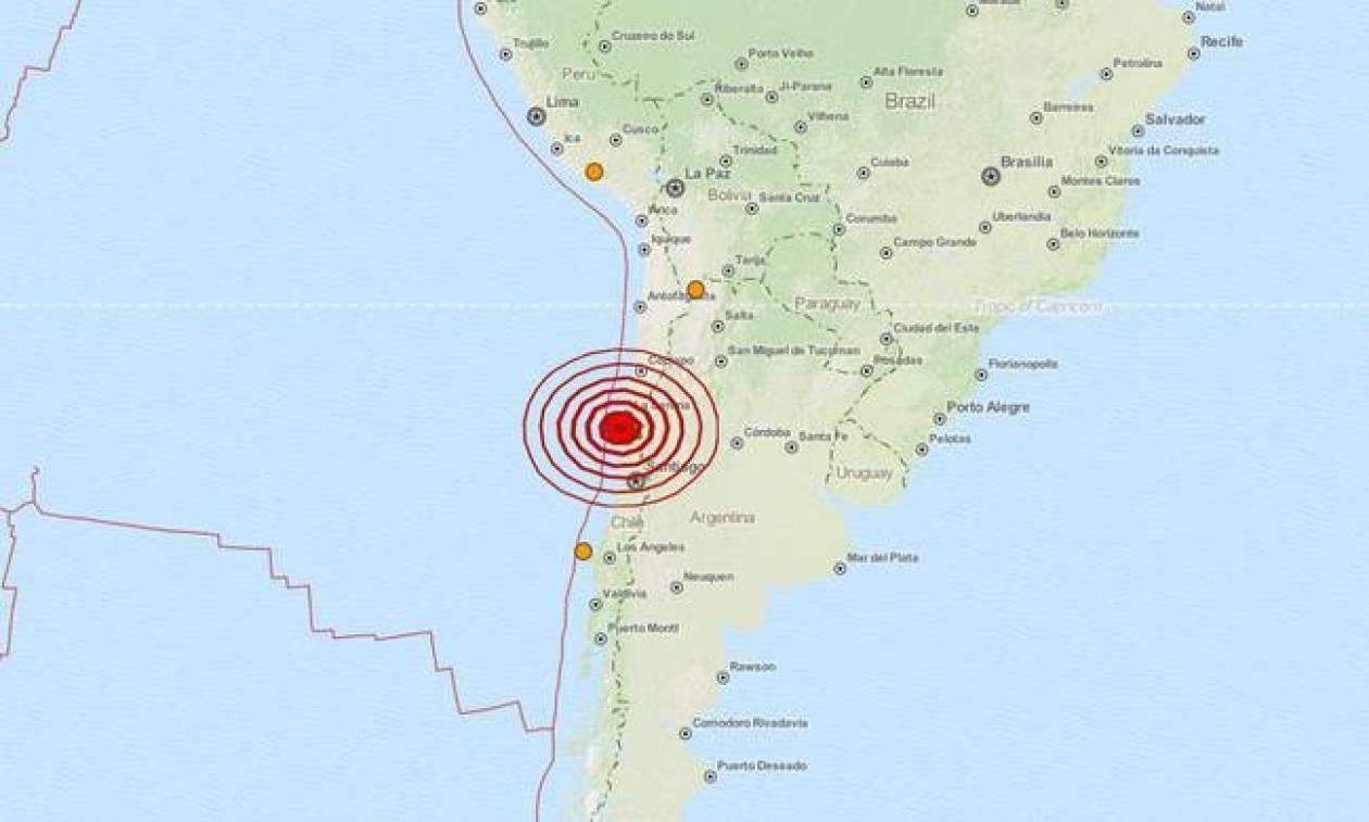 Σεισμός 7,1 Ρίχτερ στη Χιλή