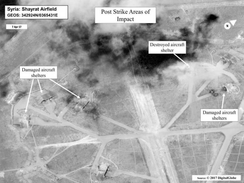 Ρωσία: Τα αμερικανικά πυραυλικά πλήγματα στη Συρία απείλησαν άμεσα τις ρωσικές δυνάμεις (pic)