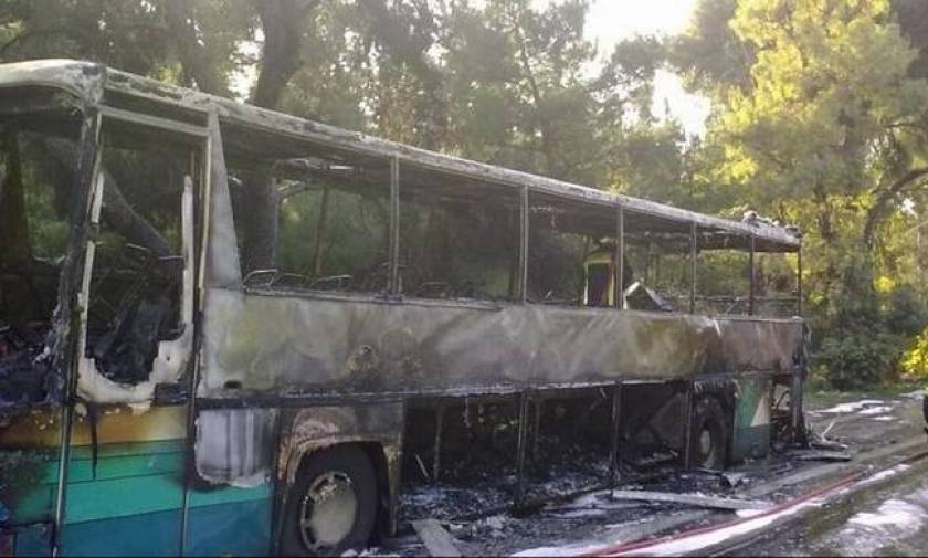 Sixty seven students aboard bus that caught fire near Patra sent to hotel in Rio