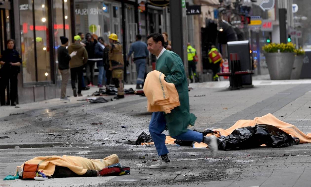 Σουηδία: Στους πέντε οι νεκροί από την τρομοκρατική επίθεση στη Στοκχόλμη