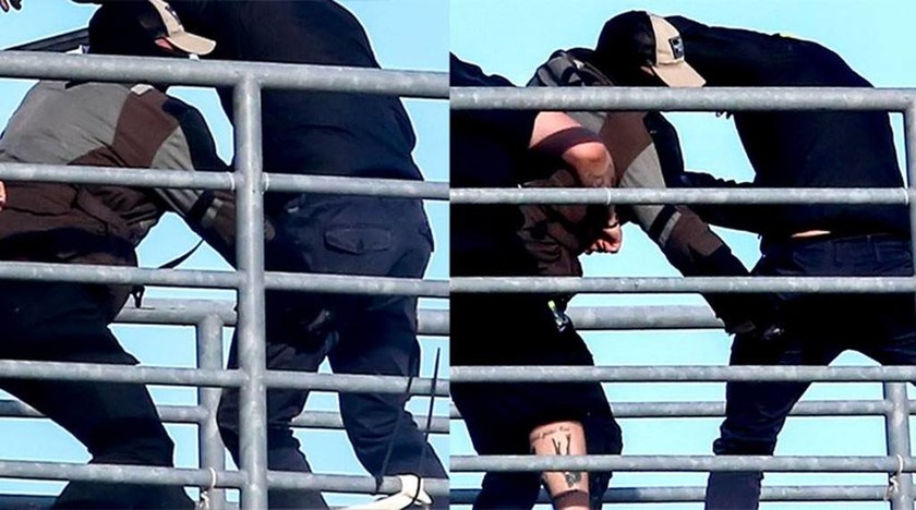 Εικόνα σοκ: Η στιγμή που χούλιγκαν του ΠΑΟΚ μαχαιρώνει οπαδό της ΑΕΚ
