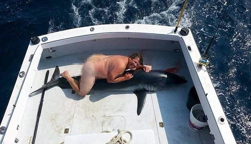 Ανθρωποκυνηγητό για άνδρα που έκανε σεξ με καρχαρία (ΣΚΛΗΡΕΣ ΕΙΚΟΝΕΣ)