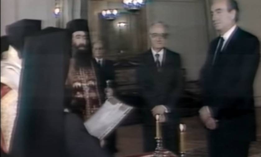 Κωνσταντίνος Μητσοτάκης: Η ορκωμοσία της κυβέρνησης το 1990 (video)