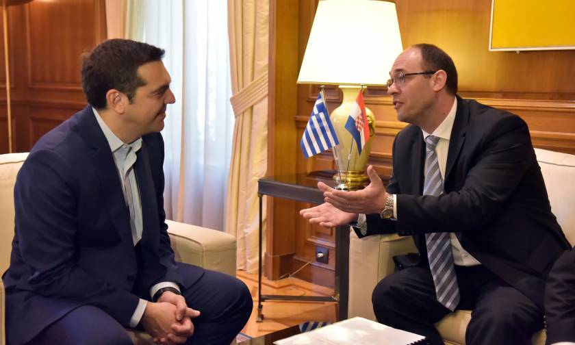 Συνάντηση Τσίπρα με τον αντιπρόεδρο της κροατικής κυβέρνησης (pics)