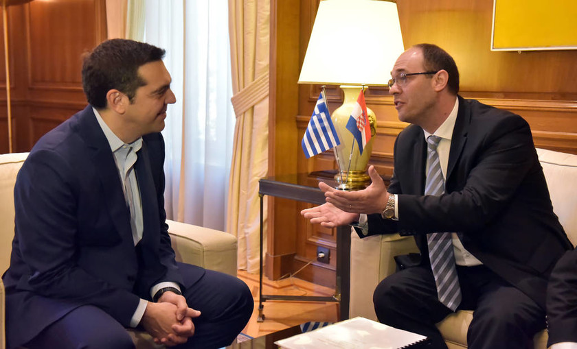 Συνάντηση Τσίπρα με τον αντιπρόεδρο της κροατικής κυβέρνησης (pics)