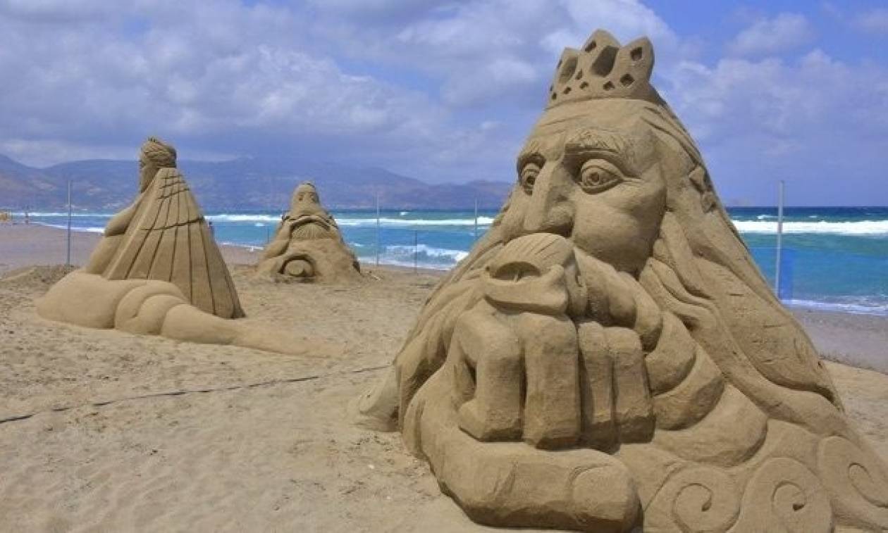 Εκπληκτικά γλυπτά από… άμμο στην Αμμουδάρα (pics)