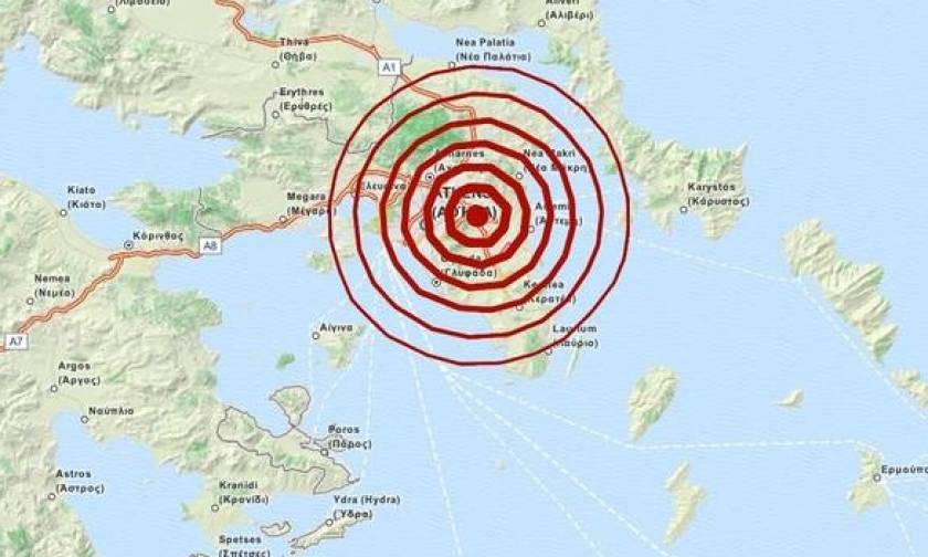 Ισχυρός σεισμός ταρακούνησε την Αθήνα τα ξημερώματα