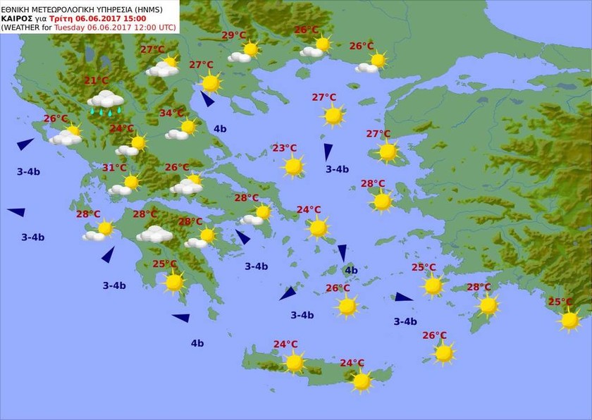 Καιρός τώρα: Με ηλιοφάνεια και ζέστη η πρεμιέρα των Πανελληνίων Eξετάσεων στα ΕΠΑΛ (pics)