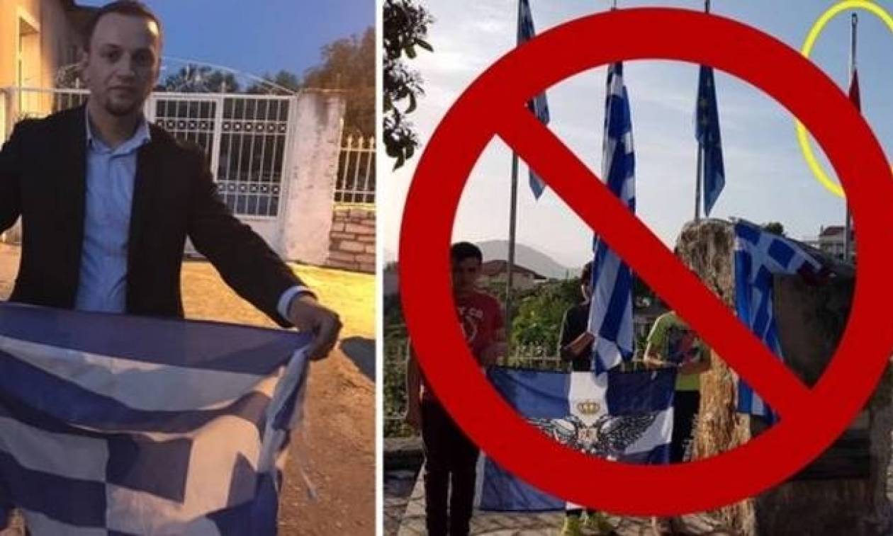Συνελήφθη ο Αλβανός εθνικιστής που ποδοπατούσε και έκαιγε ελληνικές σημαίες