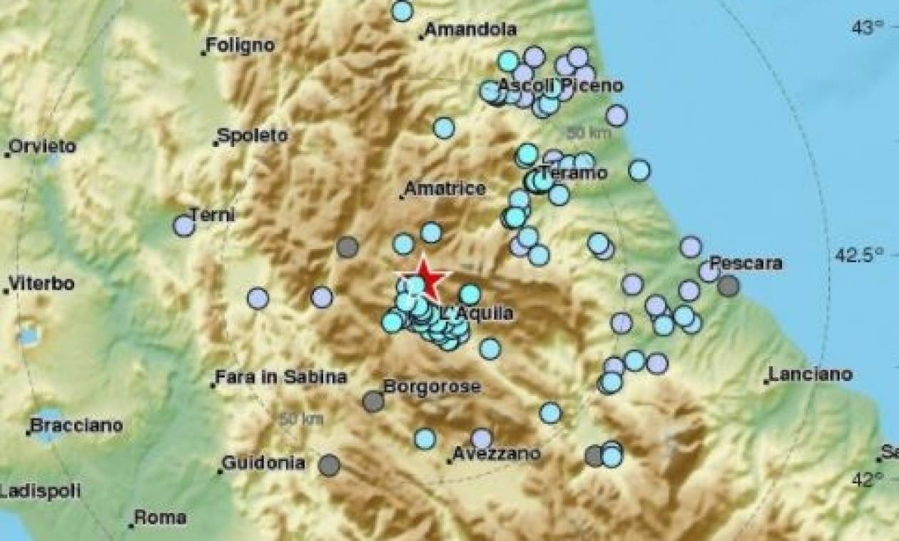 Σεισμός στην Ιταλία: Ταρακουνήθηκε η πολύπαθη Λ΄ Άκουϊλα