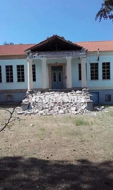 Σεισμός Μυτιλήνη: Κατέρρευσαν σπίτια στο Πλωμάρι - Δείτε αποκλειστικές εικόνες