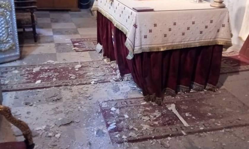 Σεισμός Μυτιλήνη: Ολοκληρωτική καταστροφή του Ι.Ν των Αγίων Πατέρων στον Άνω Χάλικα (pics)