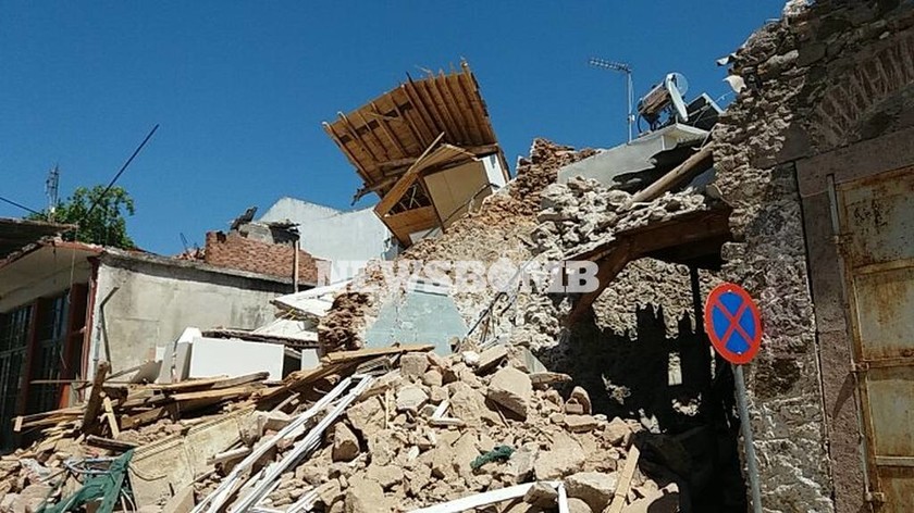Σεισμός Μυτιλήνη: Το newsbomb.gr στη Βρίσα (photos-videos)