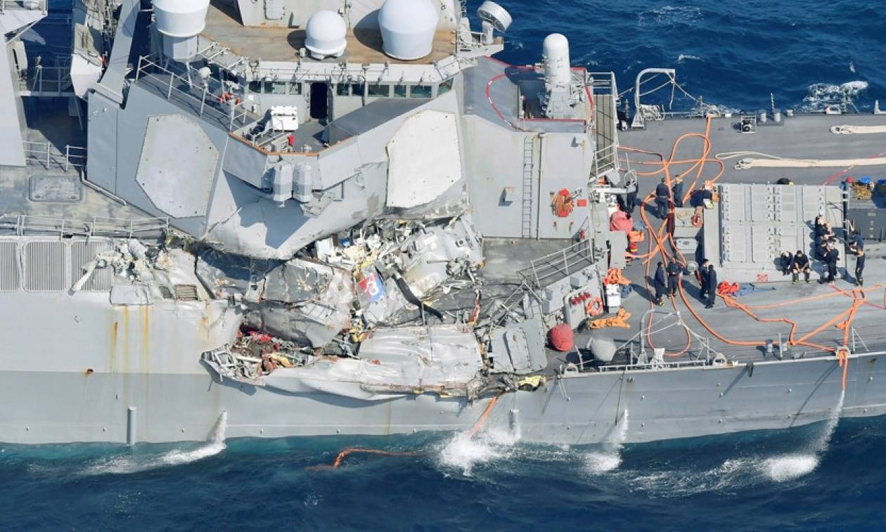 Ιαπωνία: Νεκροί οι 7 ναύτες που αγνοούνταν μετά τη σύγκρουση αμερικανικού αντιτορπιλικού με πλοίο