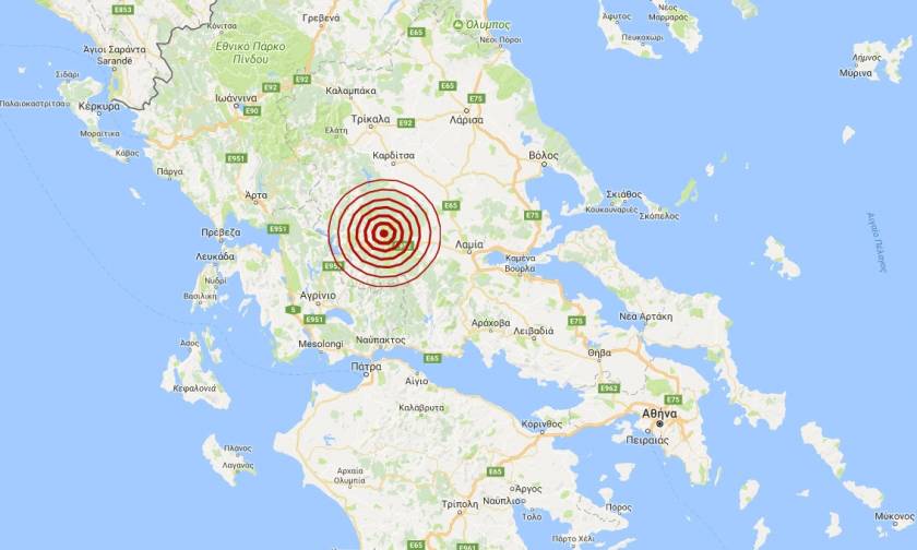 Σεισμός 3,9 Ρίχτερ βόρεια του Καρπενησίου (pics)