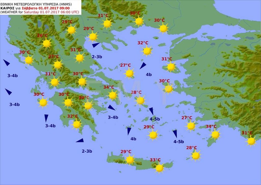 Καύσωνας: «Κόλαση» η Ελλάδα - Ρεκόρ δεκαετίας θα πιάσει η θερμοκρασία σε πολλές περιοχές (pics)