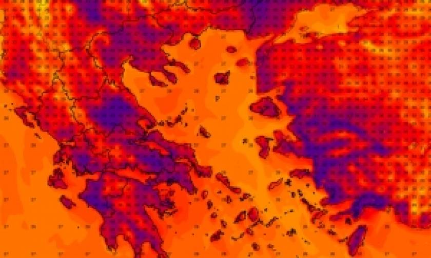 Καιρός - Καύσωνας: Δες LIVE τι θερμοκρασία έχει ΤΩΡΑ στην περιοχή σου