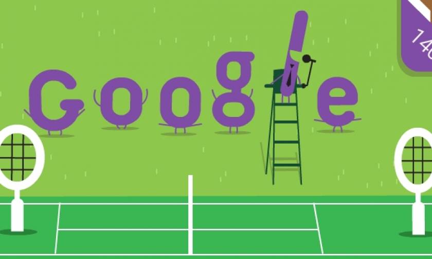 Τουρνουά τένις Γουίμπλεντον: Το Doodle της Google για τα 140 χρόνια του θεσμού!