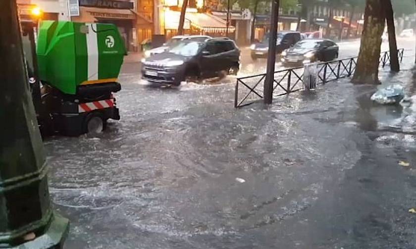 Γαλλία: Πλημμύρισε το Παρίσι από πρωτοφανή καταιγίδα (vids)