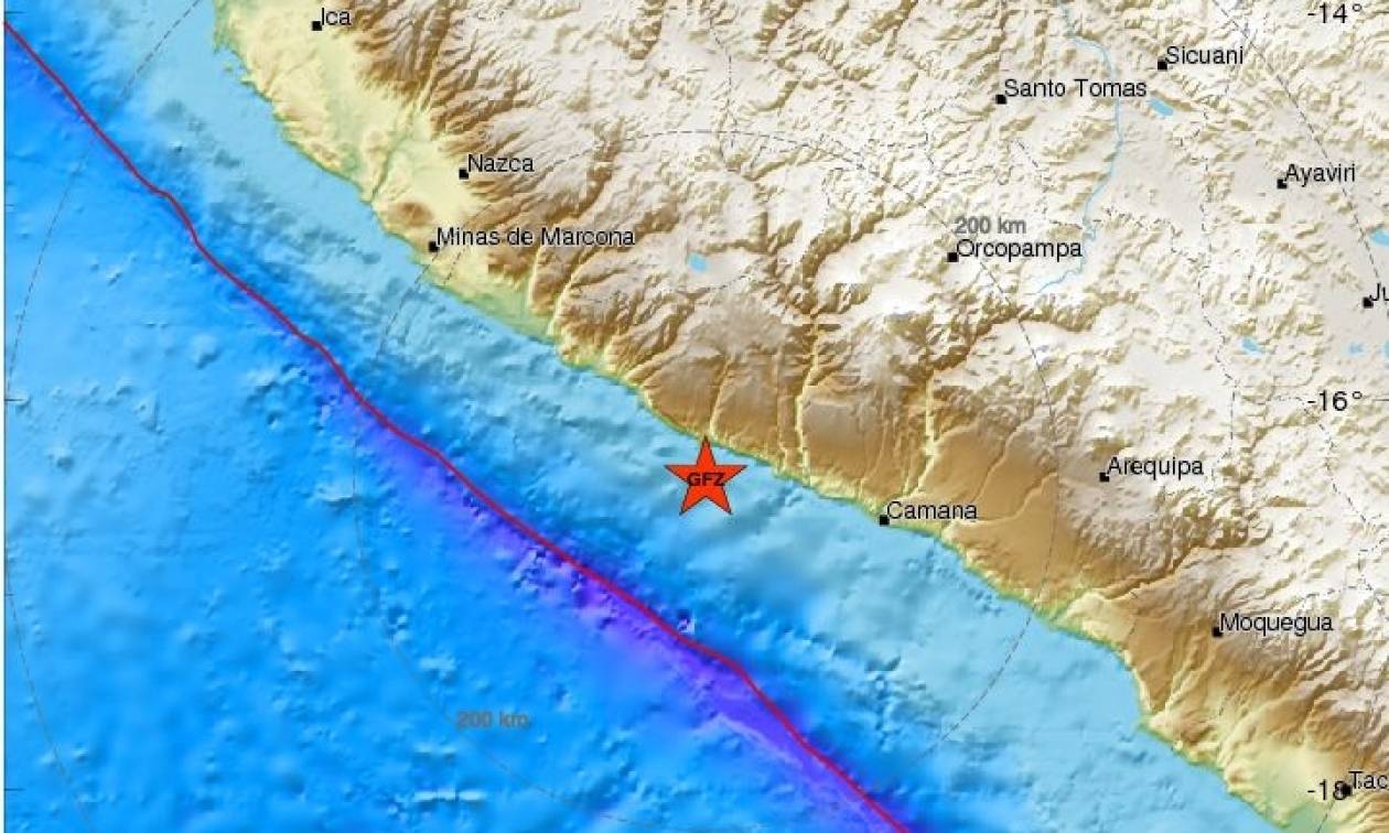 Ισχυρός σεισμός 6,4 Ρίχτερ χτύπησε το Περού
