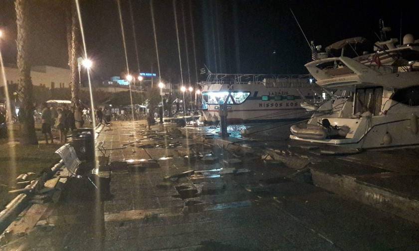 Σεισμός Κως: Σοβαρές ζημιές στο λιμάνι του νησιού – Αδύνατον να καταπλεύσουν πλοία