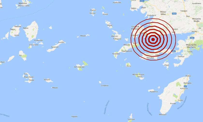 Σεισμός: Μετασεισμός 4 Ρίχτερ κοντά στην Κω (pic)