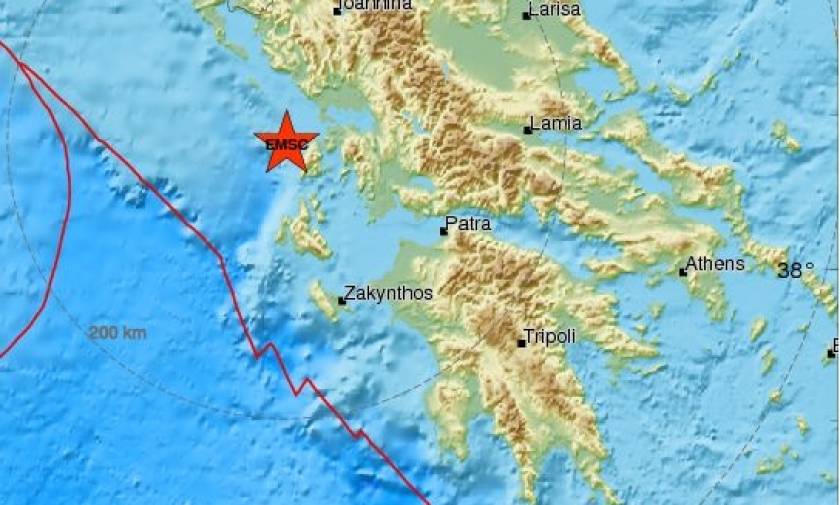 Σεισμός στη Λευκάδα - Αισθητός στην Πρέβεζα