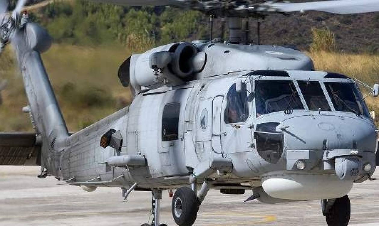 Αερομεταφορά πολυτραυματία ορειβάτη με ελικόπτερο του Πολεμικού Ναυτικού