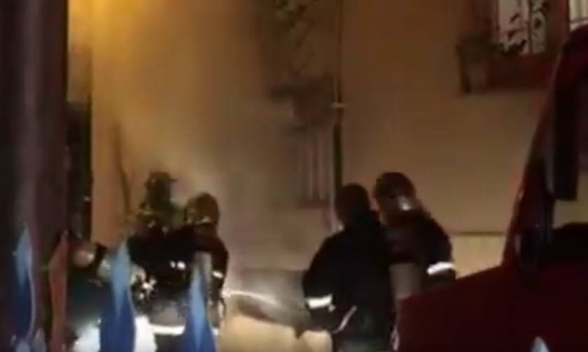 Θεσσαλονίκη: Στις φλόγες υπόγειο πολυκατοικίας στις Συκιές