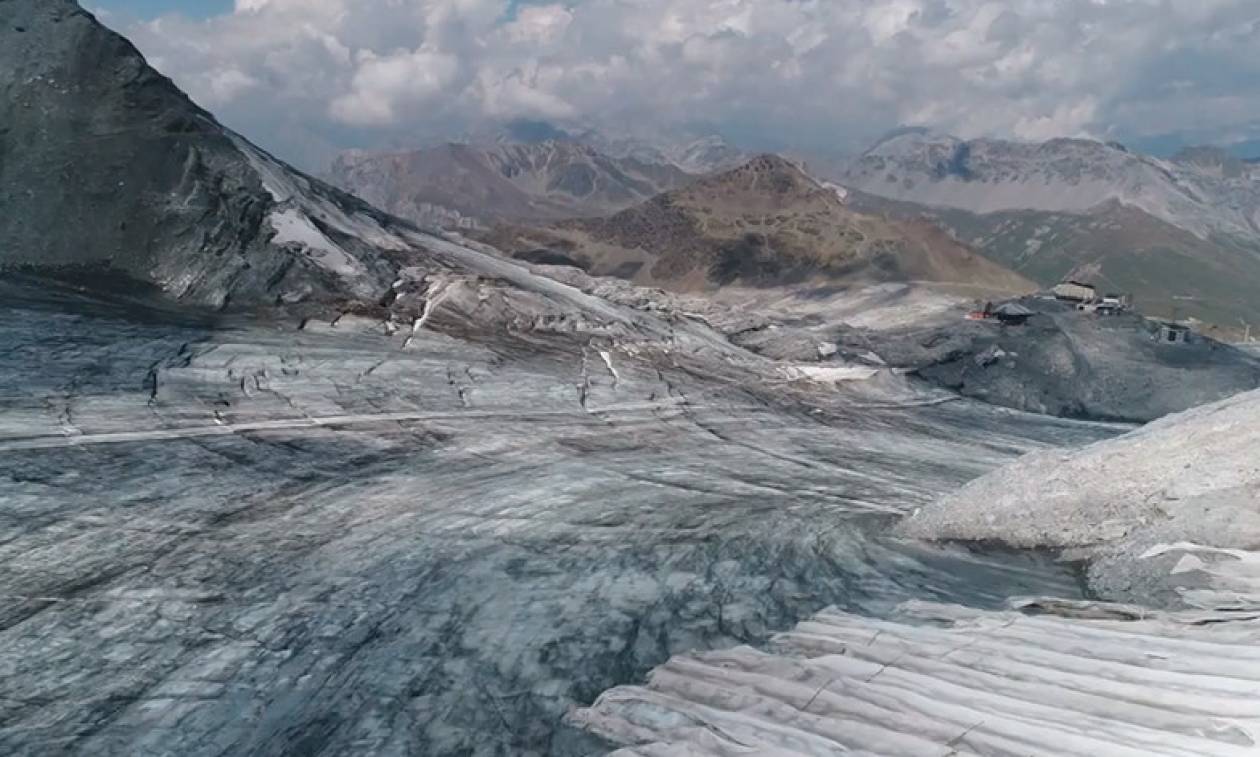 Συγκλονιστικό βίντεο από τον καύσωνα «Εωσφόρο» που «σαρώνει» τις Άλπεις (vid)
