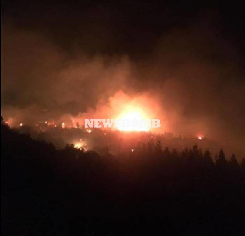 Φωτιά ΤΩΡΑ: Μεγάλη πυρκαγιά στη Κεφαλονιά - Απειλούνται οικισμοί