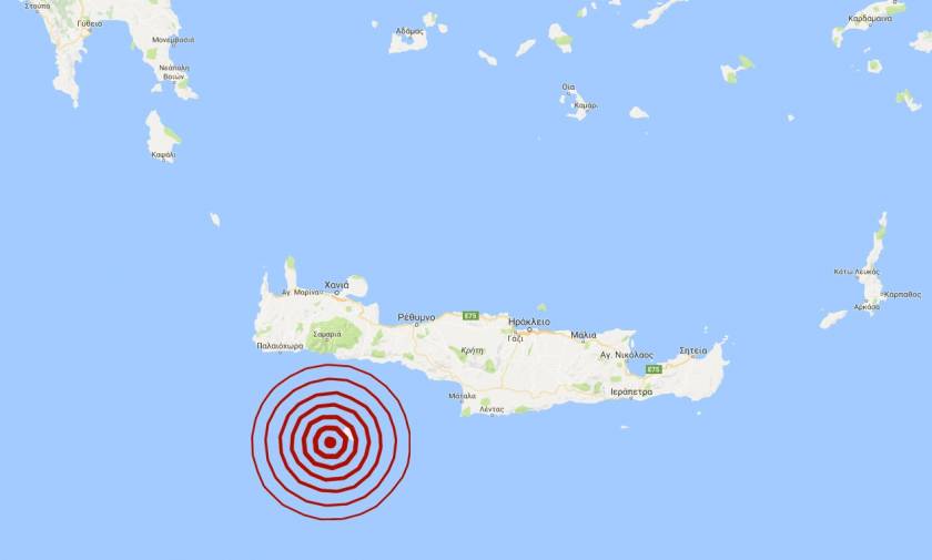 Σεισμός κοντά στη Γαύδο - Αισθητός στη νότια Κρήτη (pics)