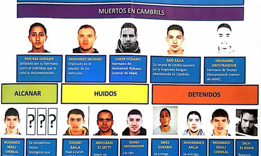 Τρομοκρατική επίθεση Βαρκελώνη: Αυτοί είναι οι τζιχαντιστές που έσπειραν το θάνατο στη Las Ramblas
