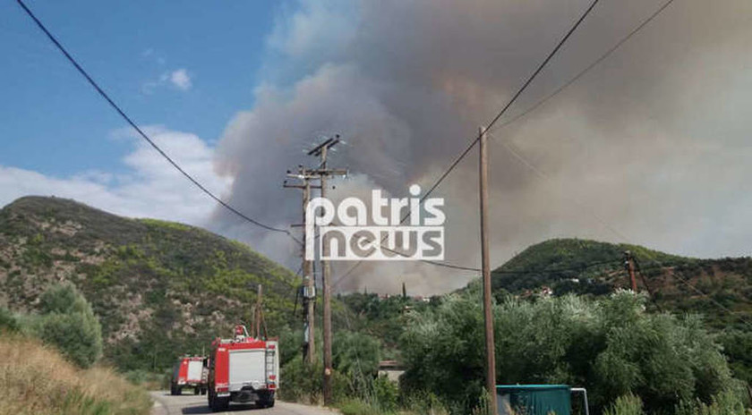 Φωτιά ΤΩΡΑ: Μεγάλη πυρκαγιά στην Ηλεία