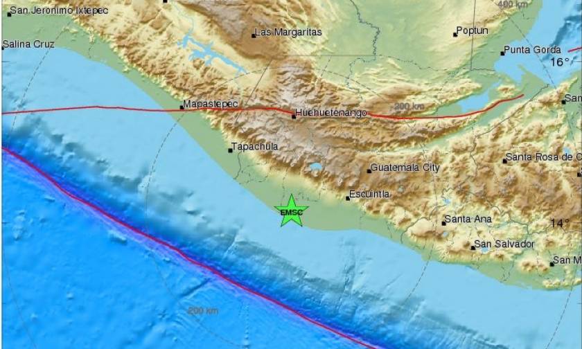 Ισχυρός σεισμός στη Γουατεμάλα