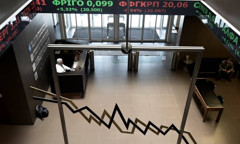 Greek stocks end lower