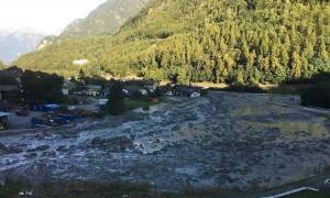 Ελβετία: Δεκατέσσερις άνθρωποι αγνοούνται μετά την κατολίσθηση στις Άλπεις (vid)