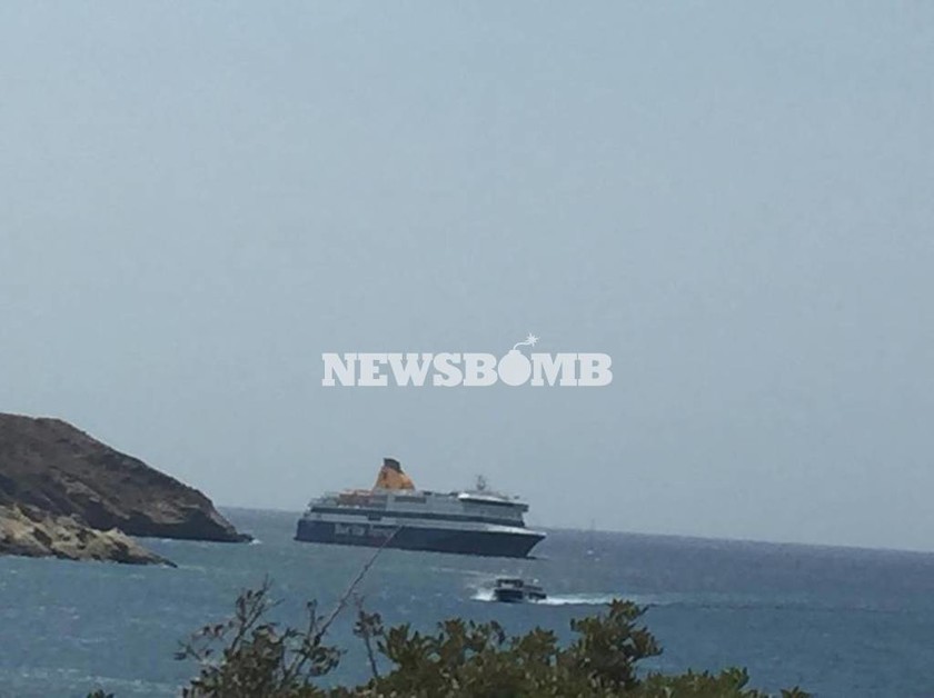 Blue Star Patmos: Αυτοψία στο πλοίο – Πότε θα ρυμουλκηθεί στην Ίο (pics)