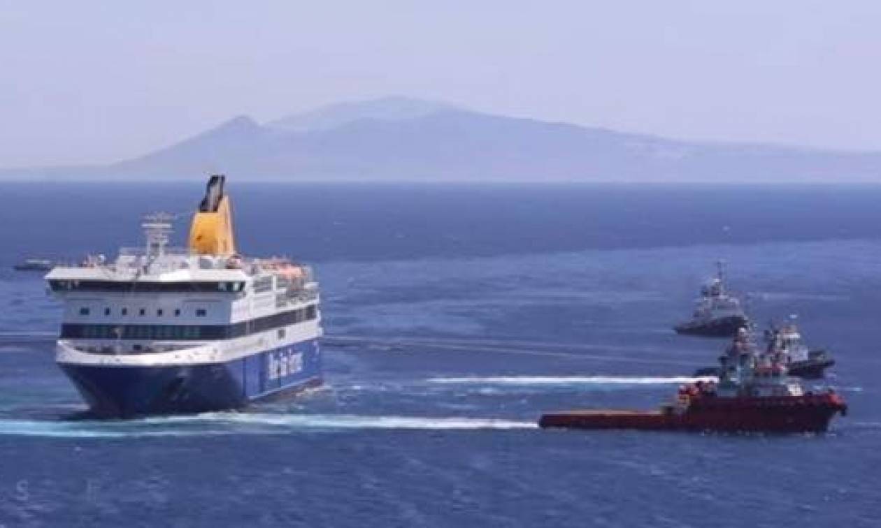 Blue Star Patmos: Aναμένεται να οδηγηθεί με συνδρομή ρυμουλκών σε ναυπηγείο στο Πέραμα