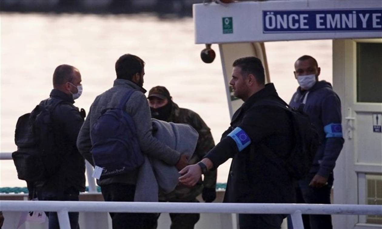 Μυτιλήνη: Επέστρεψαν στην Τουρκία εννέα μετανάστες