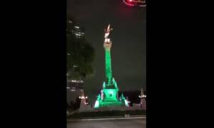 Συγκλονιστικό βίντεο: Δείτε άγαλμα ύψους 100 μέτρων να «χορεύει» στον ρυθμό των Ρίχτερ στο Μεξικό