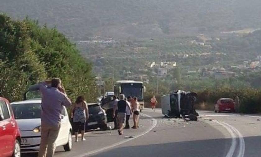 Νέο σοβαρό τροχαίο με εγκλωβισμό στην Κρήτη: Ένας σοβαρά τραυματίας