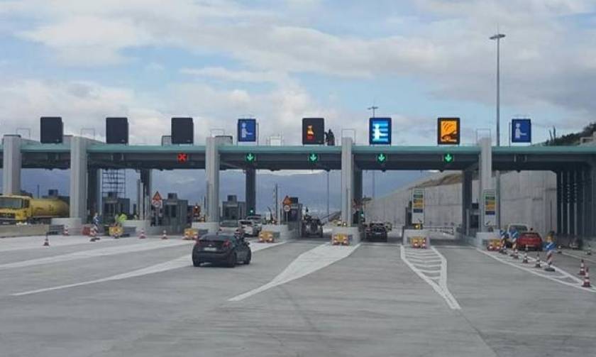 New toll stations to open on Corinth-Patras motorway as of Wednesday midnight