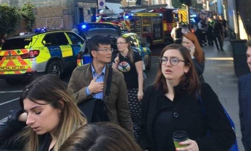 Several hurt in 'terrorist' incident on London underground train