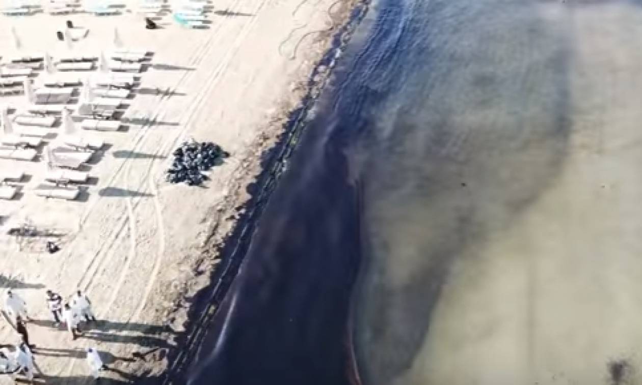 Νέο συγκλονιστικό βίντεο: Η οικολογική καταστροφή στον Σαρωνικό από ψηλά