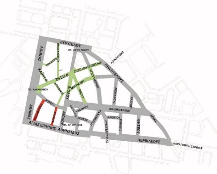 Αλλάζει το κέντρο της Αθήνας! Δείτε ποιοι δρόμοι πεζοδρομούνται (pic)