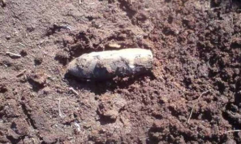 Shell found in rural area in Sindos