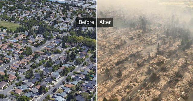california fires maps photos
