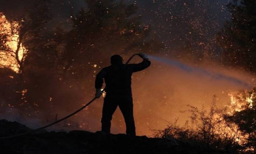 Μαίνεται η φωτιά στη Νεμούτα Ηλείας: Πύρινη κόλαση με έναν τραυματία